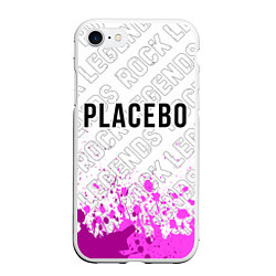 Чехол iPhone 7/8 матовый Placebo rock legends: символ сверху