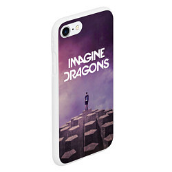 Чехол iPhone 7/8 матовый Imagine Dragons обложка альбома Night Visions, цвет: 3D-белый — фото 2