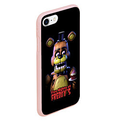 Чехол iPhone 7/8 матовый Five Nights at Freddy, цвет: 3D-светло-розовый — фото 2