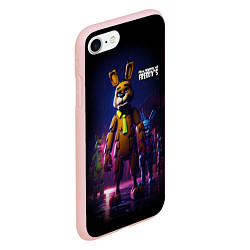 Чехол iPhone 7/8 матовый Five Nights at Freddys horror, цвет: 3D-светло-розовый — фото 2