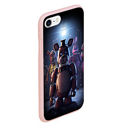 Чехол iPhone 7/8 матовый Five Nights at Freddy, цвет: 3D-светло-розовый — фото 2