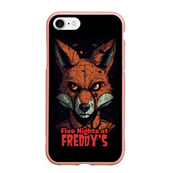 Чехол iPhone 7/8 матовый Five Nights at Freddys Mangle, цвет: 3D-светло-розовый