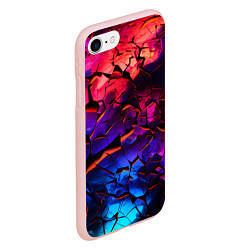 Чехол iPhone 7/8 матовый Светящаяся Земля, цвет: 3D-светло-розовый — фото 2