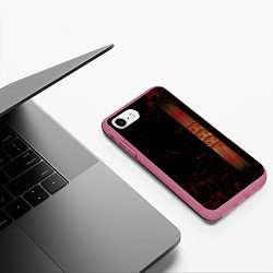 Чехол iPhone 7/8 матовый СССР ретро, цвет: 3D-малиновый — фото 2