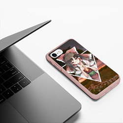 Чехол iPhone 7/8 матовый Touhou Project Reimu, цвет: 3D-светло-розовый — фото 2