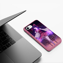 Чехол iPhone 7/8 матовый Touhou Project Рейму Хакурей, цвет: 3D-малиновый — фото 2