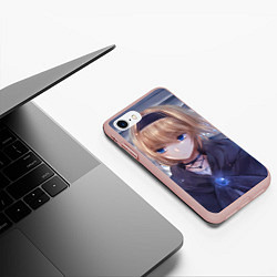 Чехол iPhone 7/8 матовый Touhou Project Алиса Маргатройд, цвет: 3D-светло-розовый — фото 2