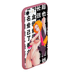 Чехол iPhone 7/8 матовый Рангику Мацумото - Блич, цвет: 3D-малиновый — фото 2
