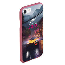 Чехол iPhone 7/8 матовый Forza horizon racing, цвет: 3D-малиновый — фото 2