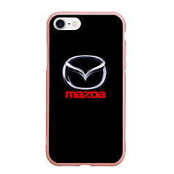 Чехол iPhone 7/8 матовый Mazda japan motor, цвет: 3D-светло-розовый