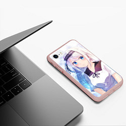 Чехол iPhone 7/8 матовый Kaguya-sama wa Kokurasetai Кей Широгане, цвет: 3D-светло-розовый — фото 2