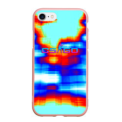 Чехол iPhone 7/8 матовый Cs go gradient skin, цвет: 3D-светло-розовый