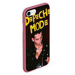 Чехол iPhone 7/8 матовый Depeche Mode 1 Dave, цвет: 3D-малиновый — фото 2