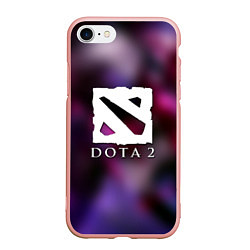 Чехол iPhone 7/8 матовый Dota 2 valve, цвет: 3D-светло-розовый