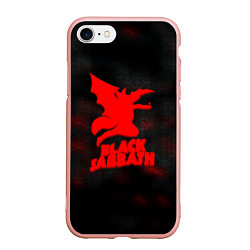 Чехол iPhone 7/8 матовый Black Sabbath краски метал