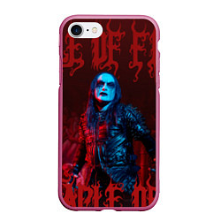 Чехол iPhone 7/8 матовый Cradle Of Filth: Dani Filth, цвет: 3D-малиновый