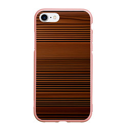 Чехол iPhone 7/8 матовый Деревяшка, цвет: 3D-светло-розовый