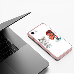 Чехол iPhone 7/8 матовый Хуа Чен и Се Лянь бег Благословение Небожителей, цвет: 3D-светло-розовый — фото 2