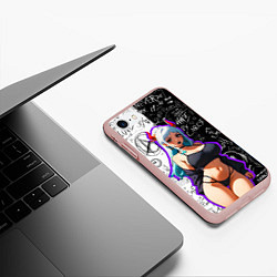 Чехол iPhone 7/8 матовый Ямато - One Piece, цвет: 3D-светло-розовый — фото 2