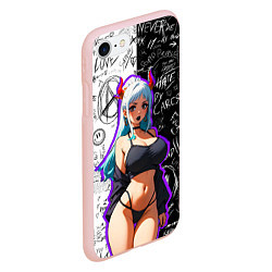 Чехол iPhone 7/8 матовый Ямато - One Piece, цвет: 3D-светло-розовый — фото 2