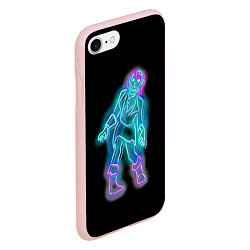 Чехол iPhone 7/8 матовый Neon undead, цвет: 3D-светло-розовый — фото 2