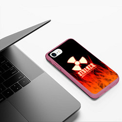 Чехол iPhone 7/8 матовый Stalker 2 flame, цвет: 3D-малиновый — фото 2