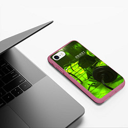 Чехол iPhone 7/8 матовый STALKER 2 капсулы осознания, цвет: 3D-малиновый — фото 2