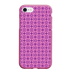 Чехол iPhone 7/8 матовый Фиолетовый орнамент