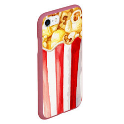 Чехол iPhone 7/8 матовый Попкорн, цвет: 3D-малиновый — фото 2