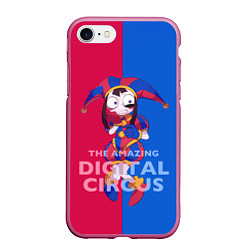 Чехол iPhone 7/8 матовый Помни в ужасе The amazing digital circus, цвет: 3D-малиновый