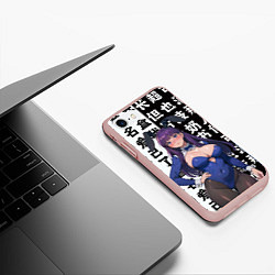 Чехол iPhone 7/8 матовый Ферн и иероглифы - Фрирен, цвет: 3D-светло-розовый — фото 2