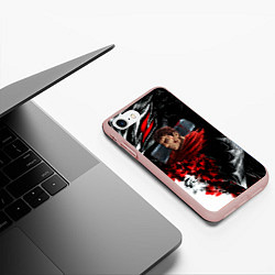 Чехол iPhone 7/8 матовый Berserk anime logo, цвет: 3D-светло-розовый — фото 2