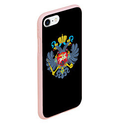 Чехол iPhone 7/8 матовый Имперская символика России, цвет: 3D-светло-розовый — фото 2