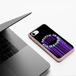 Чехол iPhone 7/8 матовый Пацаны не извиняются арт, цвет: 3D-светло-розовый — фото 2