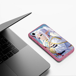 Чехол iPhone 7/8 матовый Sousou no Frieren stand, цвет: 3D-малиновый — фото 2