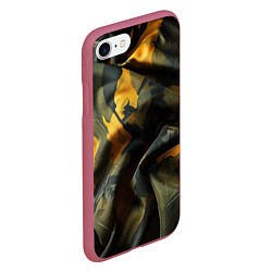 Чехол iPhone 7/8 матовый Релистичный камуфляж, цвет: 3D-малиновый — фото 2
