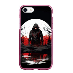 Чехол iPhone 7/8 матовый Stalker 2 ghost, цвет: 3D-малиновый