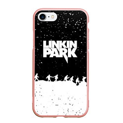 Чехол iPhone 7/8 матовый Linkin park bend steel