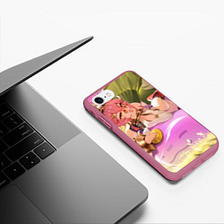 Чехол iPhone 7/8 матовый Genshin Impact Дори Сангема-бай, цвет: 3D-малиновый — фото 2