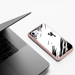 Чехол iPhone 7/8 матовый Sally Face краски инди гейм, цвет: 3D-светло-розовый — фото 2