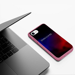 Чехол iPhone 7/8 матовый Darksiders gradient, цвет: 3D-малиновый — фото 2