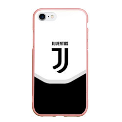 Чехол iPhone 7/8 матовый Juventus black geometry sport