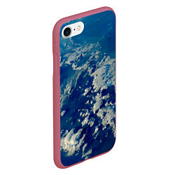 Чехол iPhone 7/8 матовый Небо Земли - star dust, цвет: 3D-малиновый — фото 2