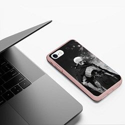 Чехол iPhone 7/8 матовый Нежить - Нежеланно бессмертный авантюрист, цвет: 3D-светло-розовый — фото 2