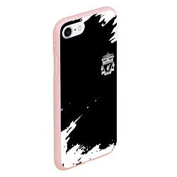 Чехол iPhone 7/8 матовый Ливерпуль краски, цвет: 3D-светло-розовый — фото 2