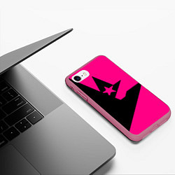 Чехол iPhone 7/8 матовый Астралис кс го, цвет: 3D-малиновый — фото 2