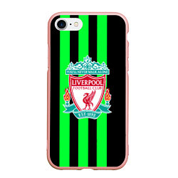 Чехол iPhone 7/8 матовый Liverpool line green