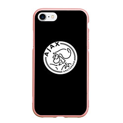 Чехол iPhone 7/8 матовый Ajax fc белое лого