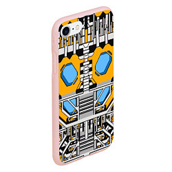 Чехол iPhone 7/8 матовый Броня бамблби трансформеры, цвет: 3D-светло-розовый — фото 2