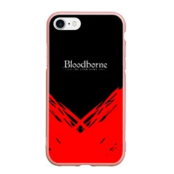 Чехол iPhone 7/8 матовый Bloodborne souls краски, цвет: 3D-светло-розовый